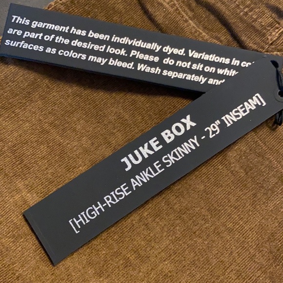 NWT BlankNYC Juke Box Brown Corduroy Skinny Pants - Picture 6 of 12